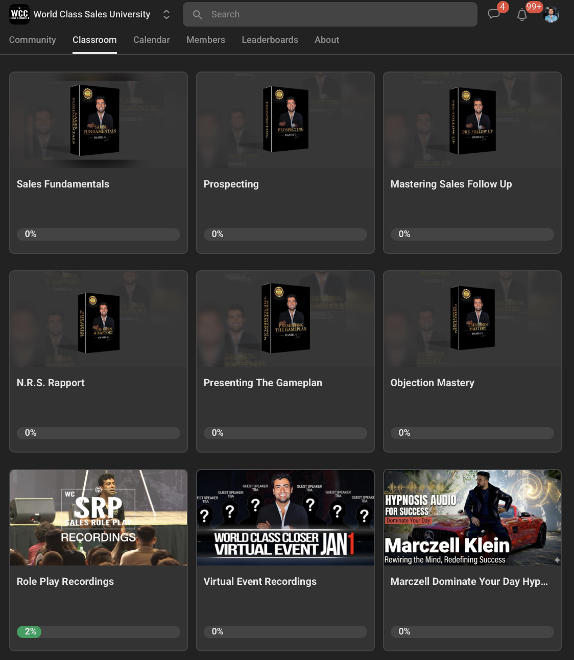 Daniel G University Dashboard